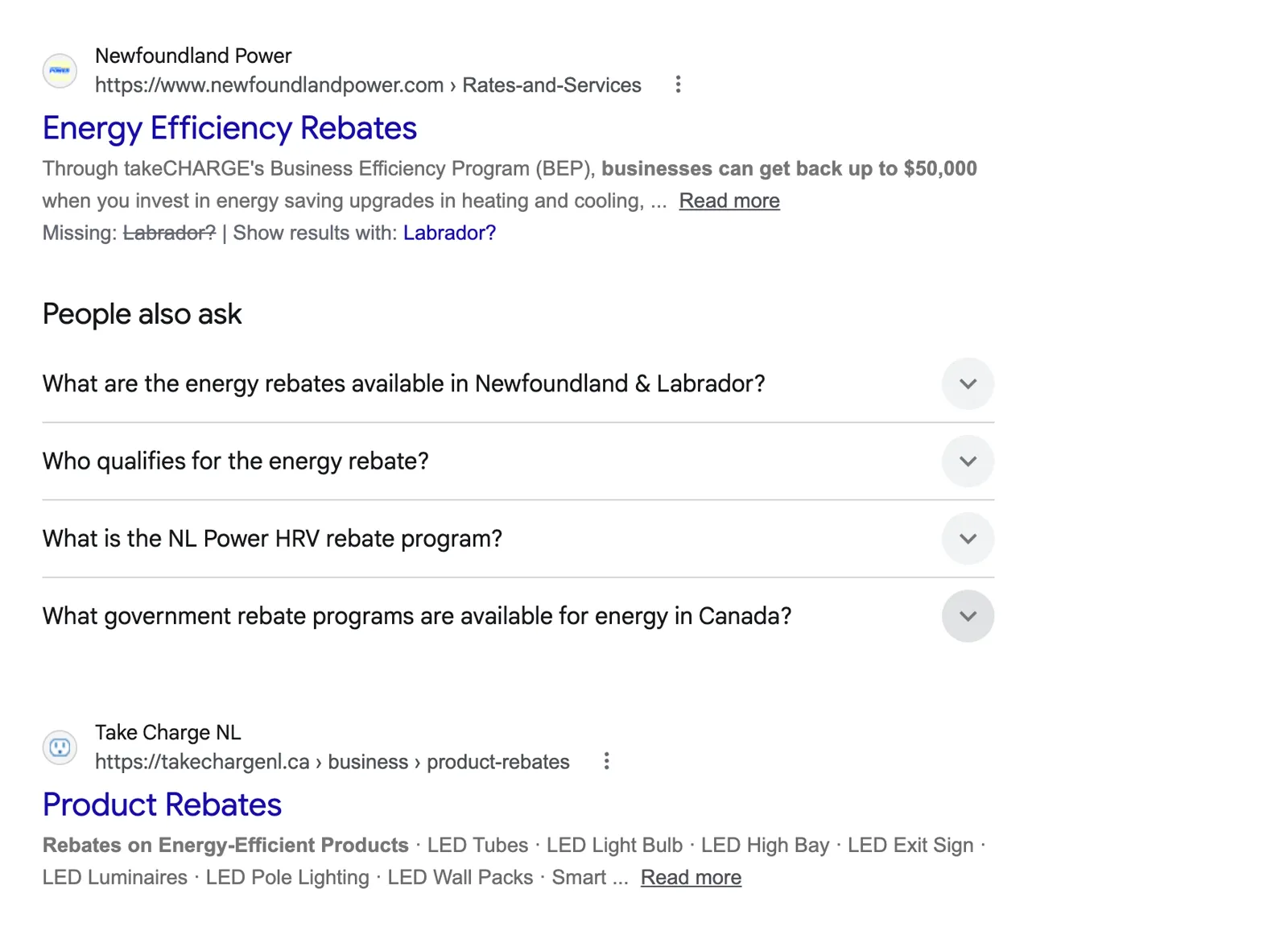 Audit screenshot